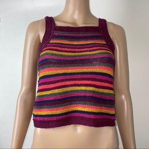 AEO striped Sweater tank Small